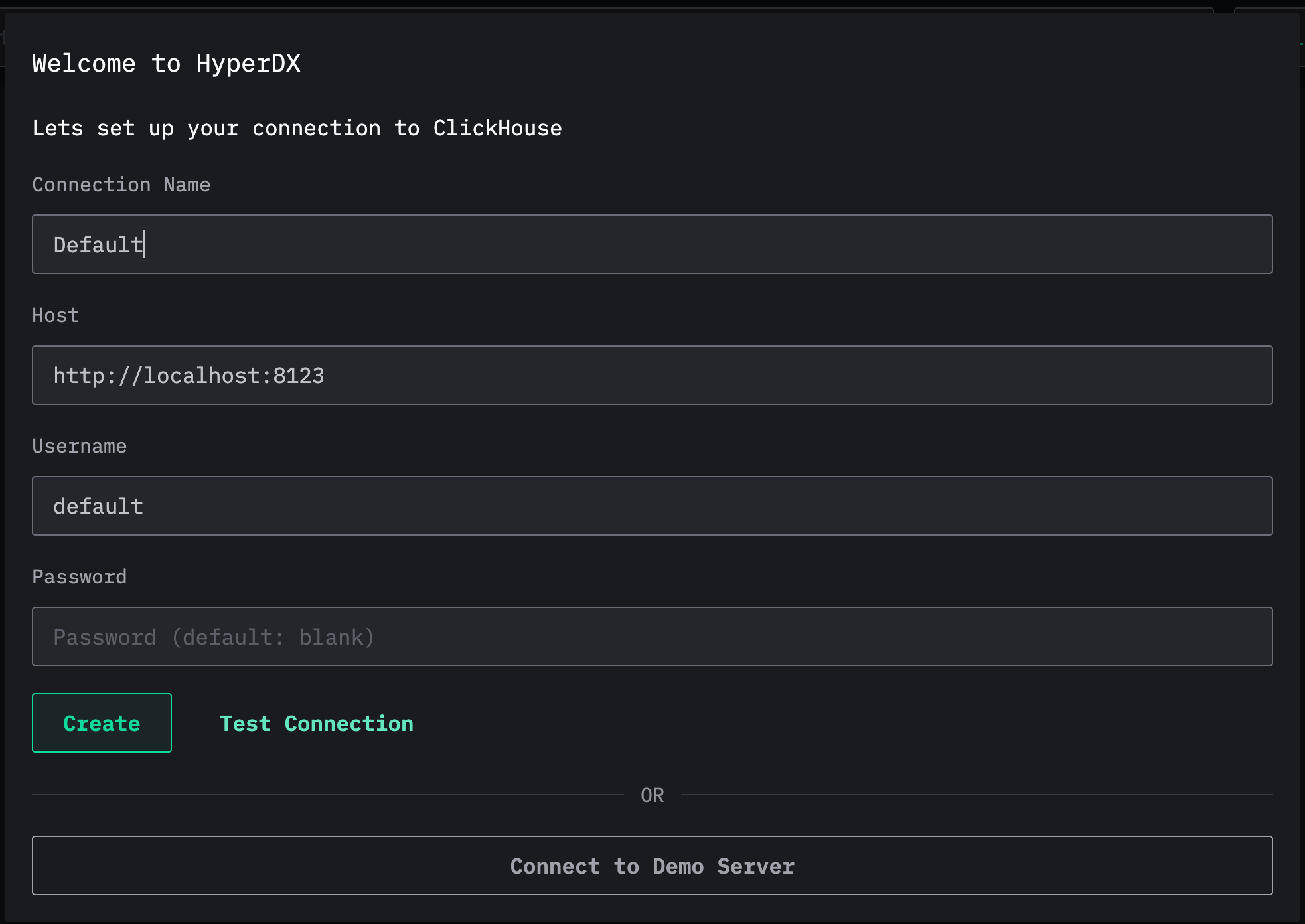 Создание учетной записи
